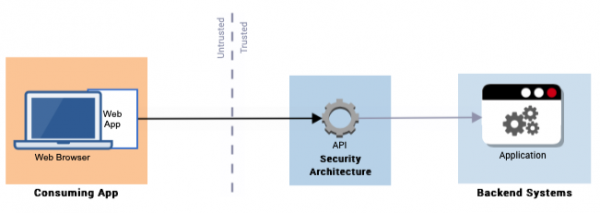 A consuming application that is unidentified but can still use an API.